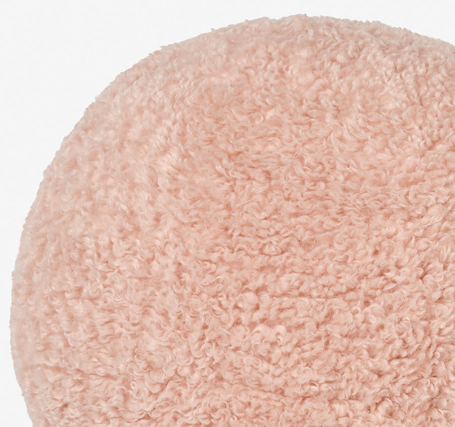 Shetland 43cm Round Filled Cushion Blush