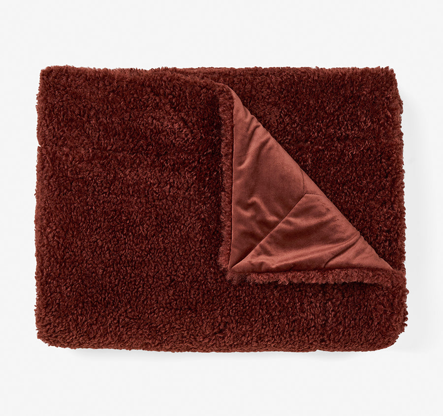 Shetland 130x170cm Throw Rug Chestnut