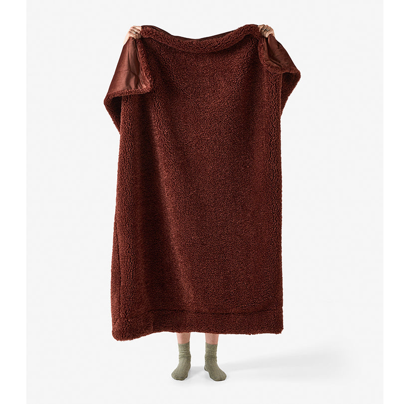 Shetland 130x170cm Throw Rug Chestnut