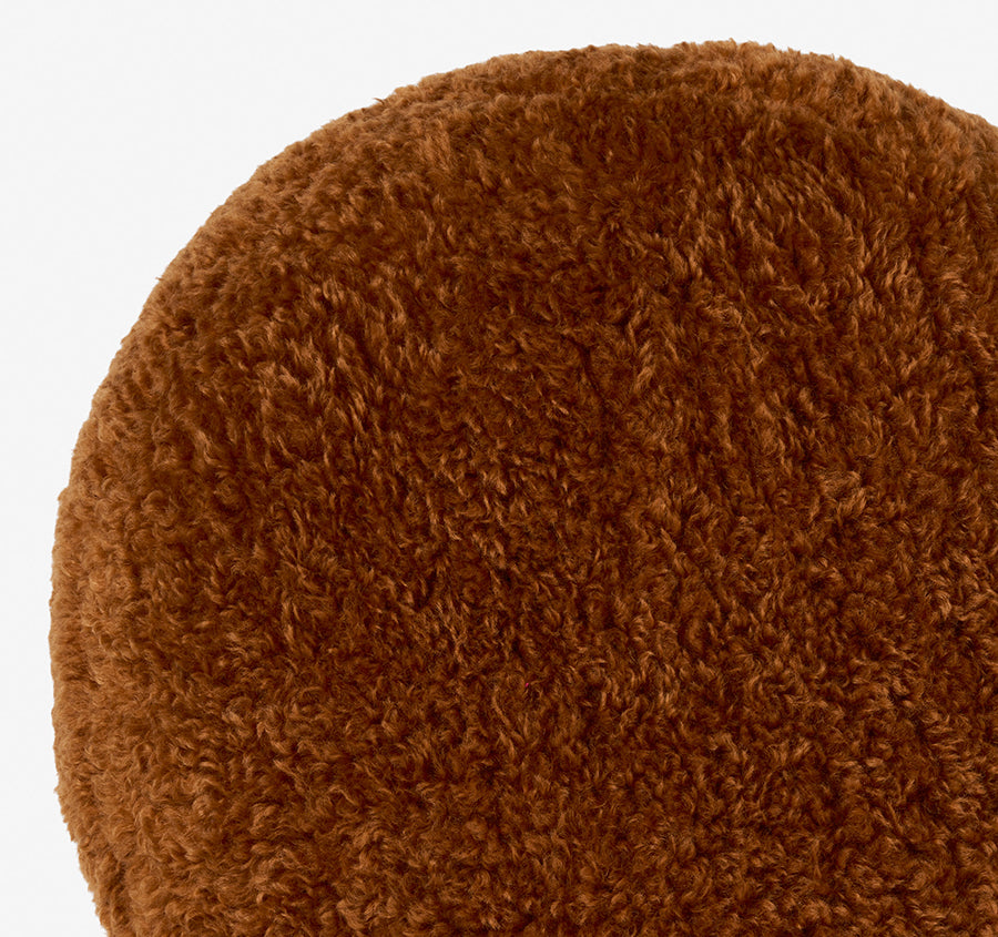 Shetland 43cm Round Filled Cushion Cinnamon