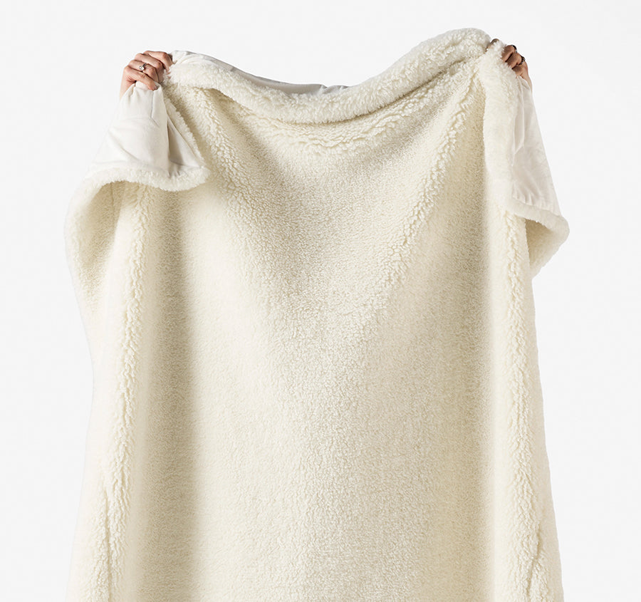 Shetland 130x170cm Throw Rug Cream