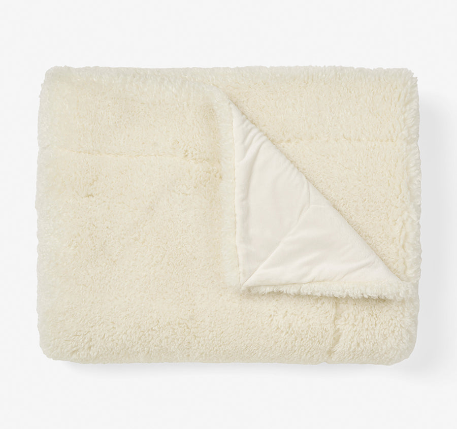 Shetland 130x170cm Throw Rug Cream