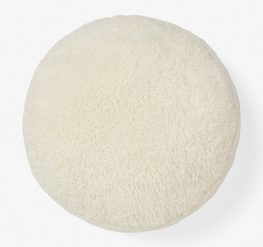 Shetland 43cm Round Filled Cushion Cream