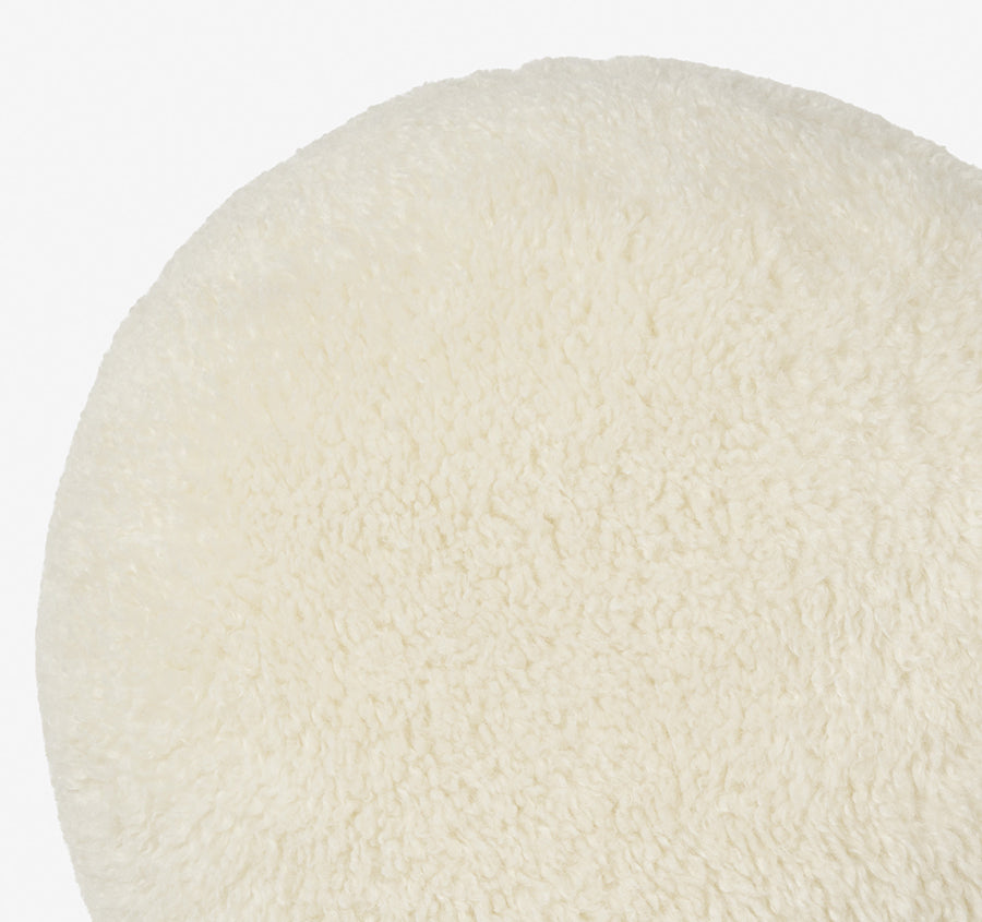 Shetland 43cm Round Filled Cushion Cream
