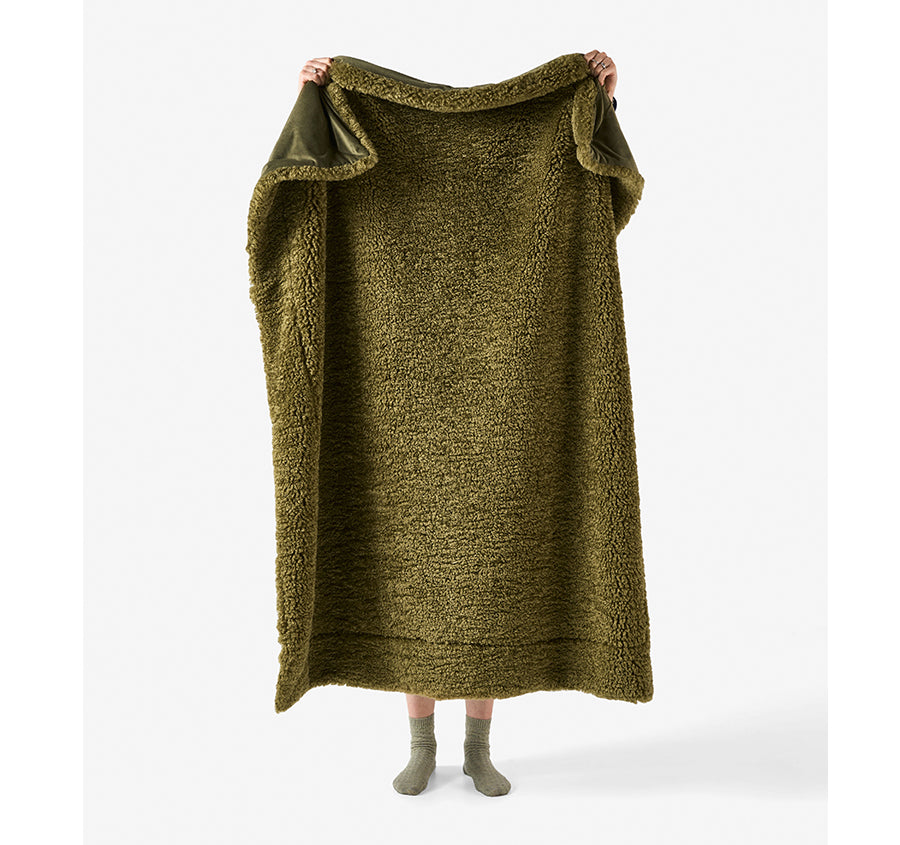 Shetland 130x170cm Throw Rug Olive