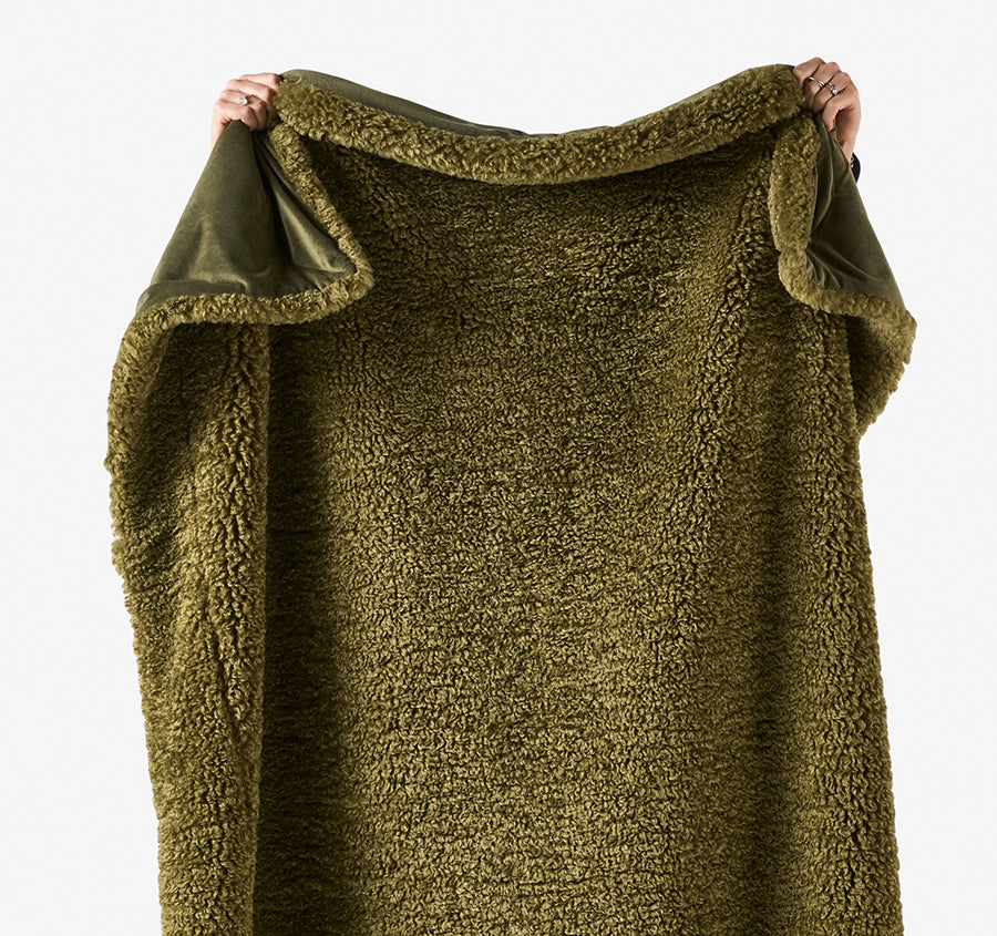 Shetland 130x170cm Throw Rug Olive