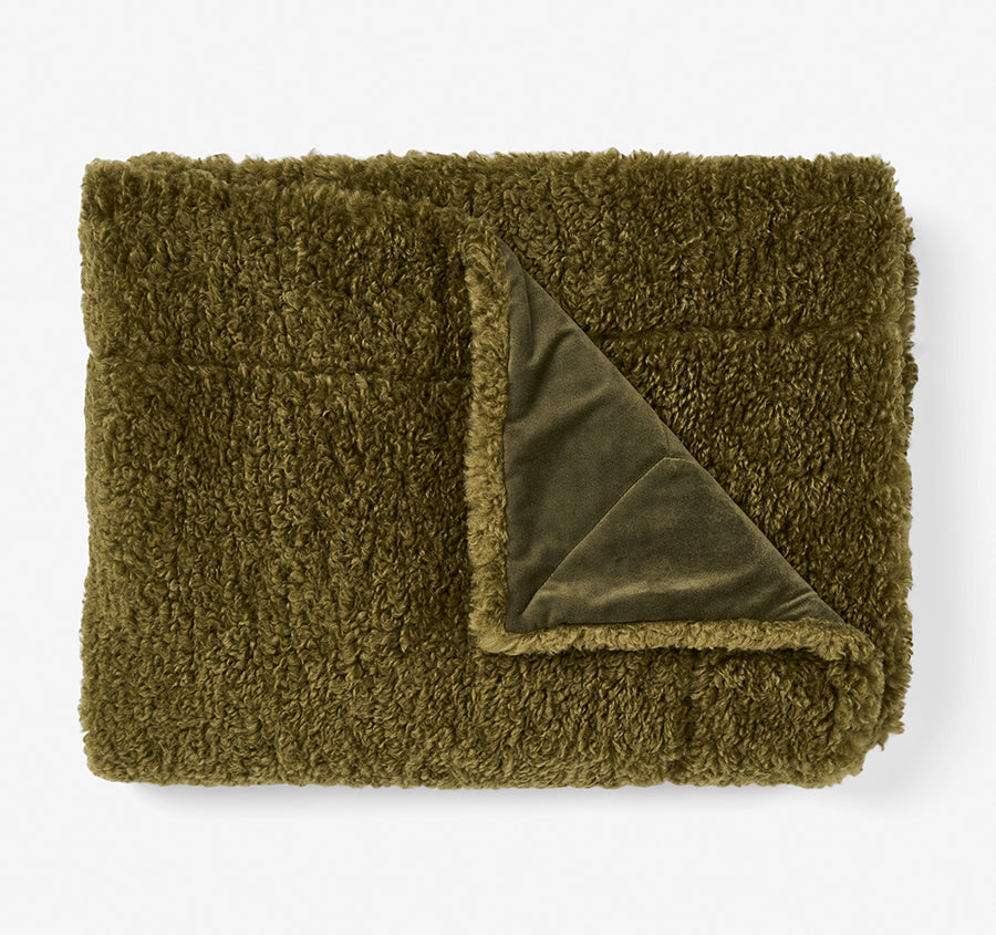 Shetland 130x170cm Throw Rug Olive