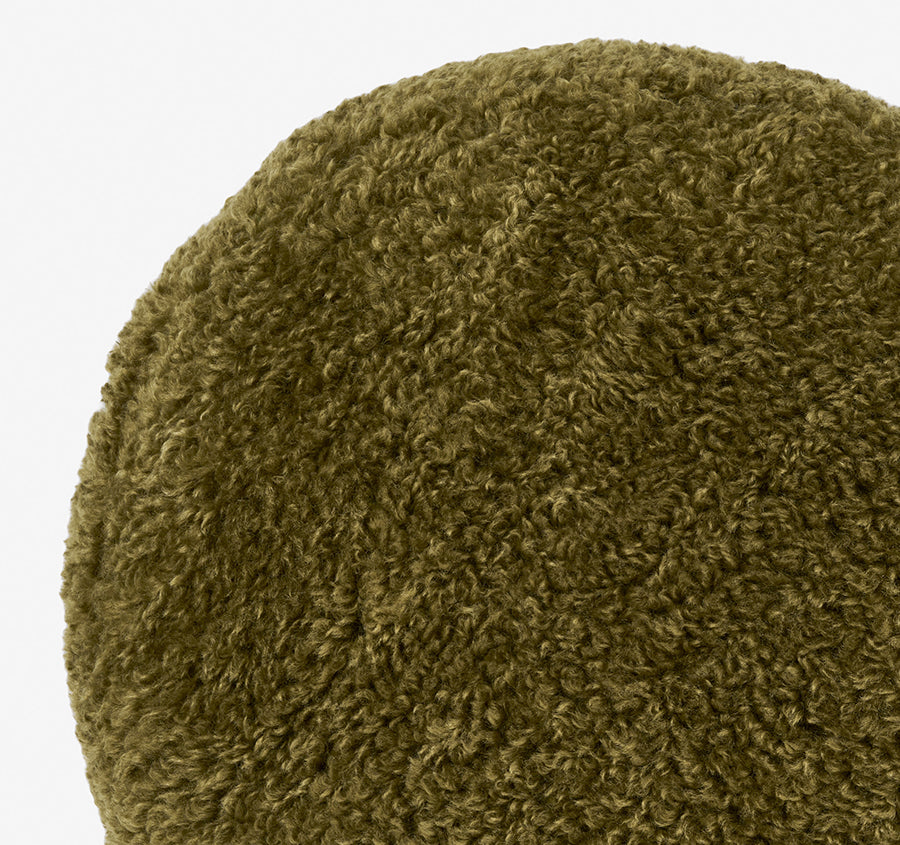 Shetland 43cm Round Filled Cushion Olive