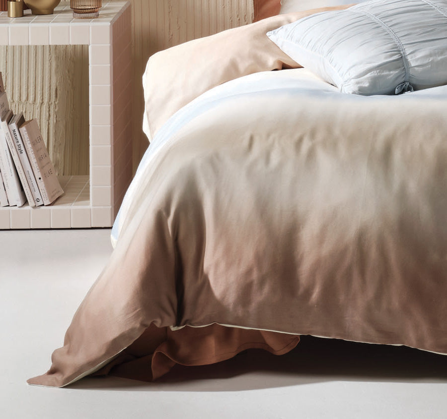 Skyline Quilt Cover Set Range Tan
