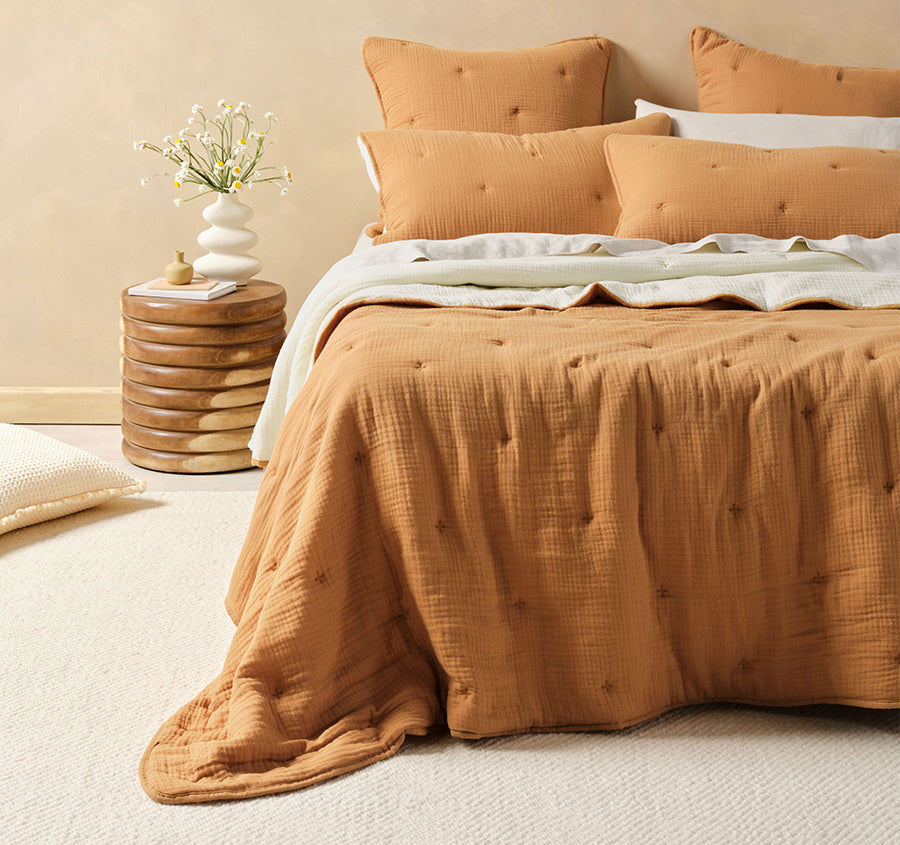 Somerset Coverlet Cinnamon