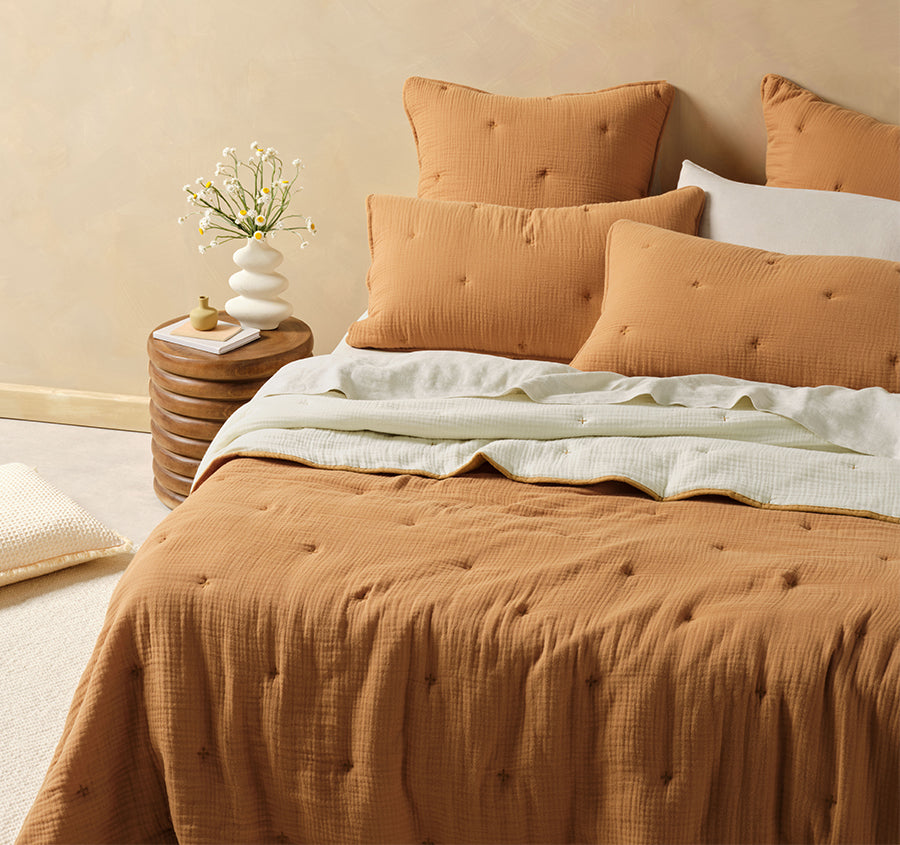 Somerset Coverlet Cinnamon