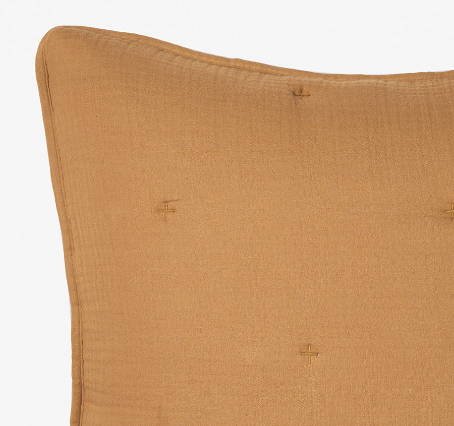 Somerset European Pillowcase Cinnamon