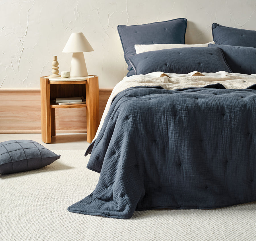 Somerset Coverlet Navy