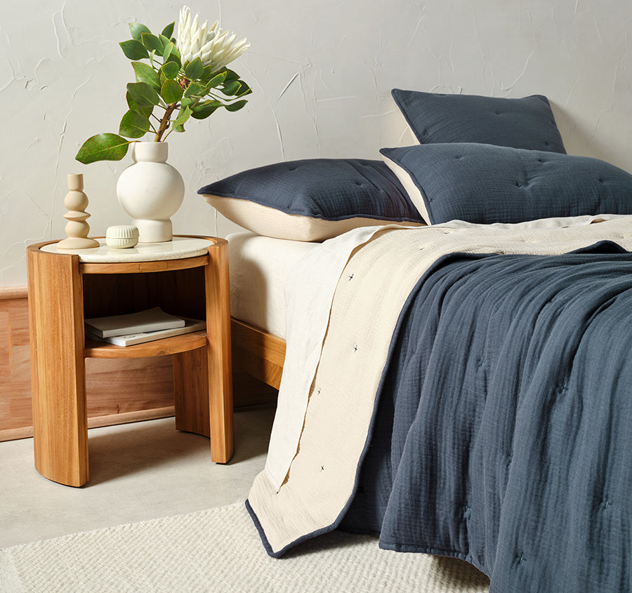 Somerset Coverlet Navy