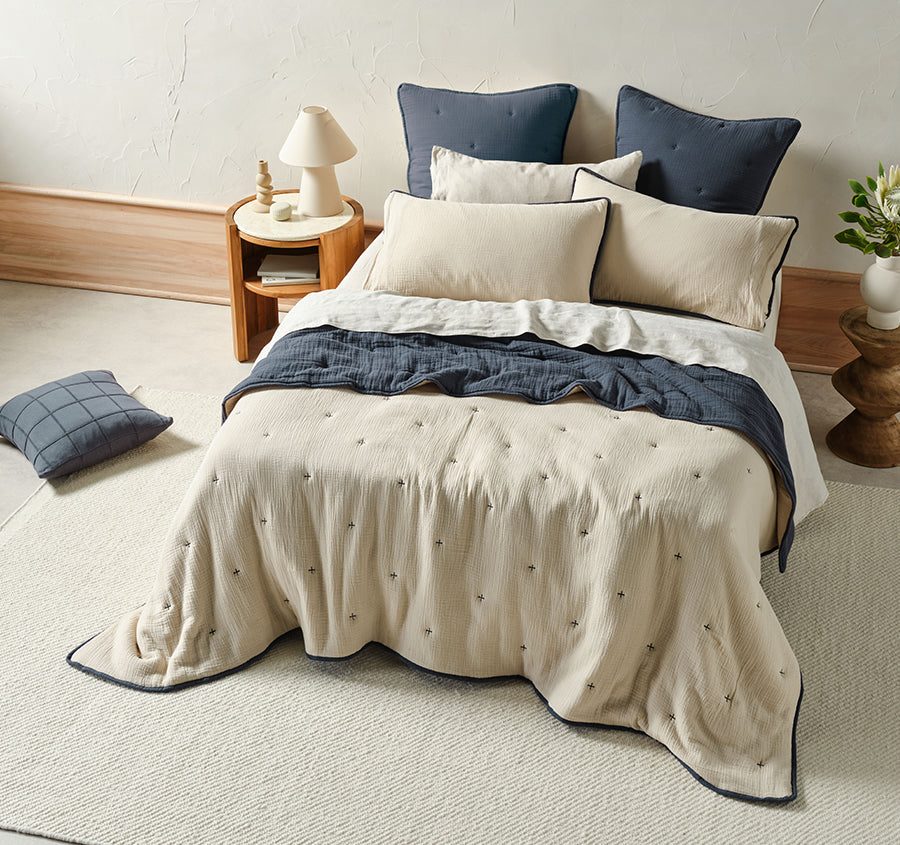 Somerset Coverlet Navy