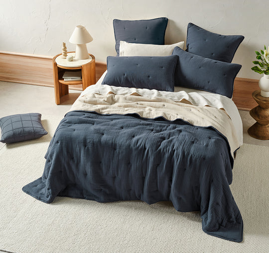 Somerset Coverlet Navy