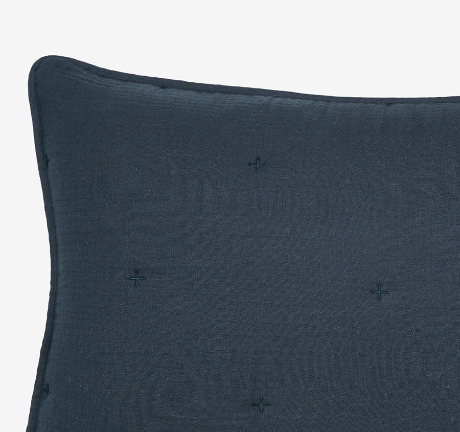 Somerset European Pillowcase Navy