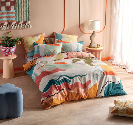 Splash Quilt Cover Set Range Multi