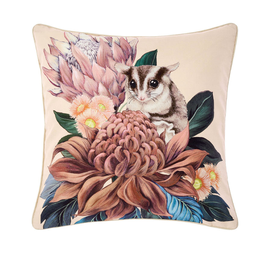 Sugar Glider 48x48cm Filled Cushion Seashell