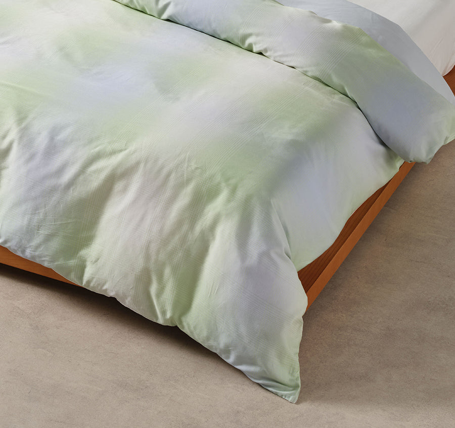 Sunrise Check Quilt Cover Set Range Clearwater
