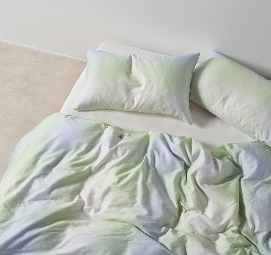 Sunrise Check Quilt Cover Set Range Clearwater