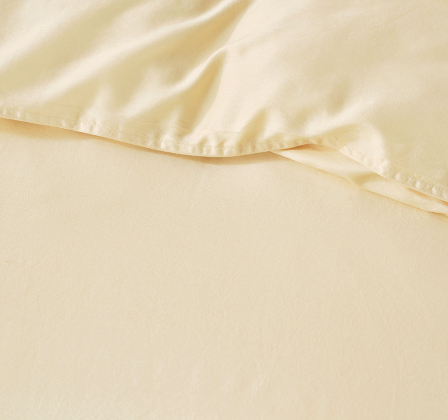 Surf Wash Quilt Cover Set Range Butter