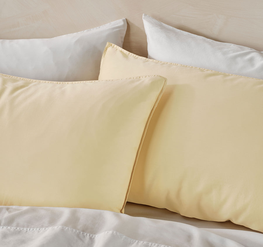 Surf Wash Quilt Cover Set Range Butter