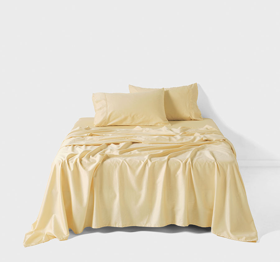 Surf Wash Mega Sheet Set Range Butter