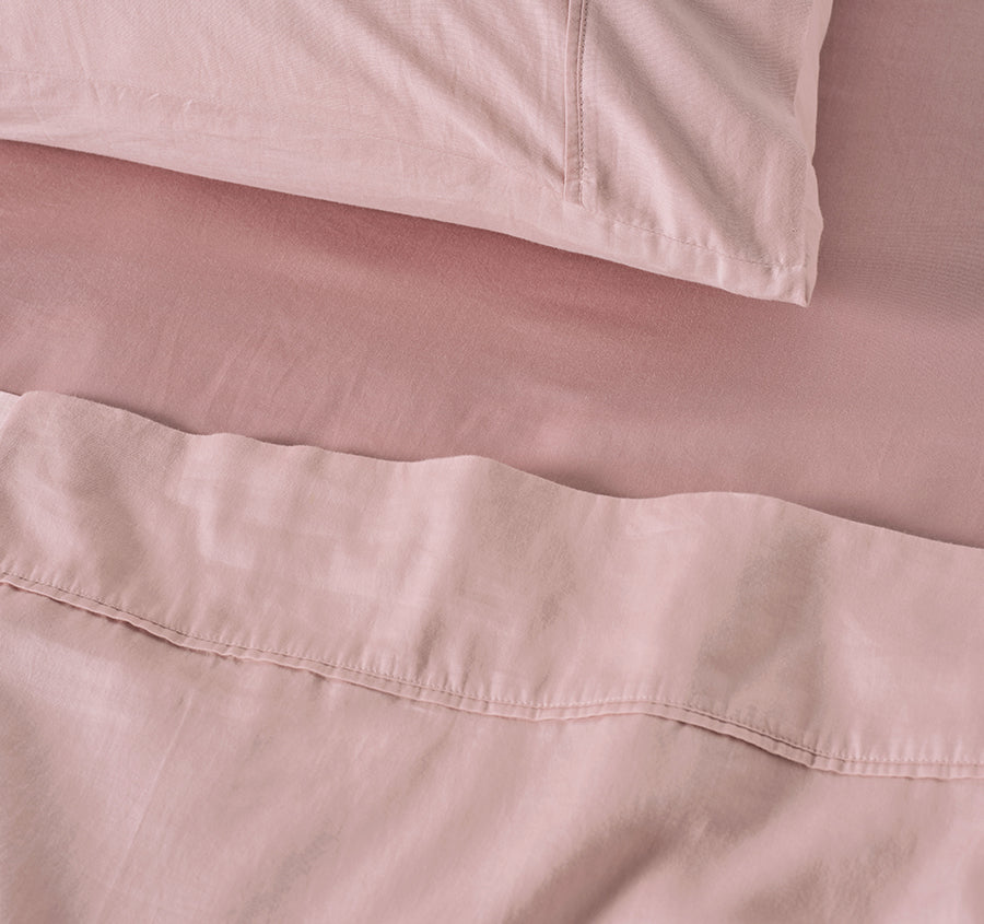 Surf Wash Mega Sheet Set Range Dusty Rose