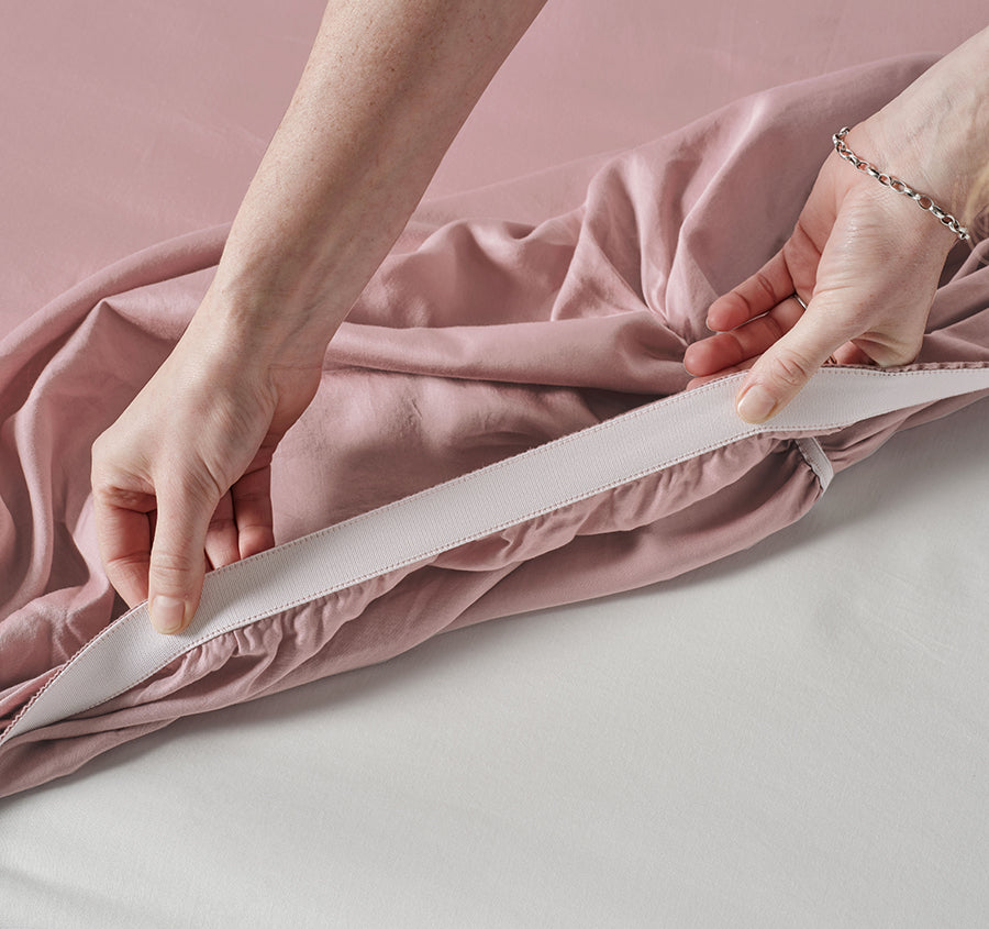 Surf Wash Mega Sheet Set Range Dusty Rose