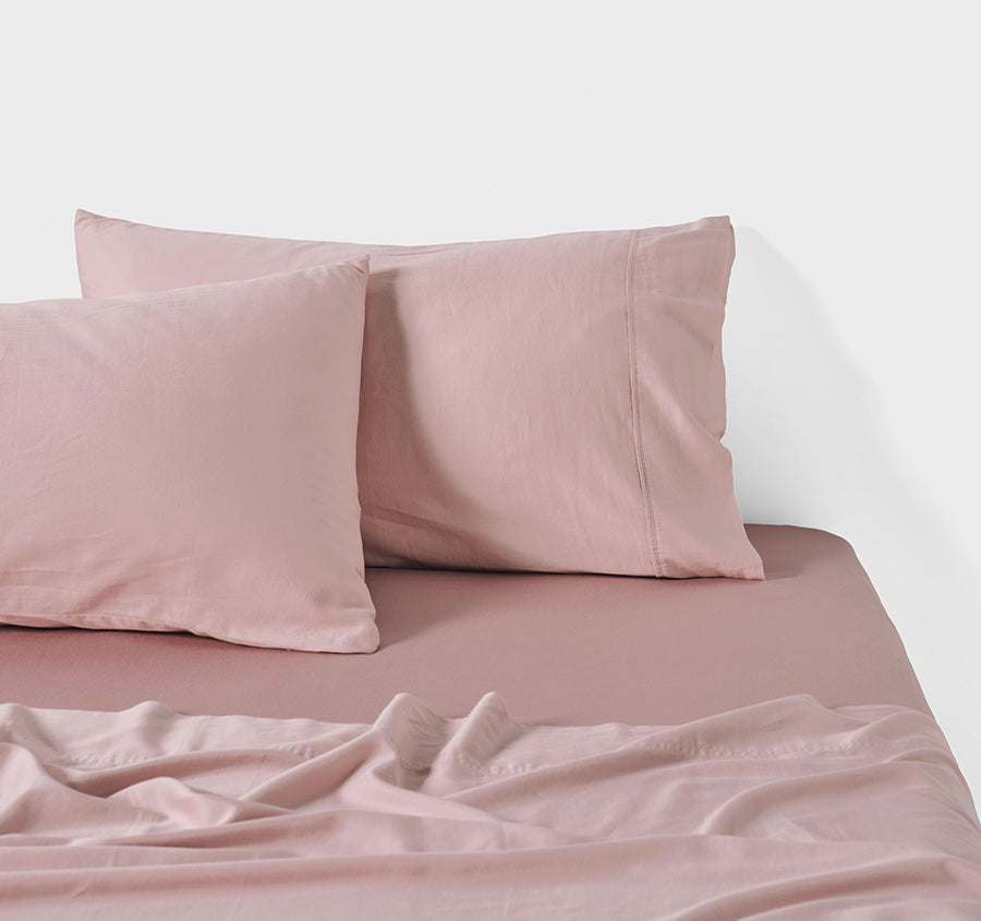 Surf Wash Mega Sheet Set Range Dusty Rose