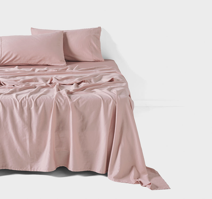 Surf Wash Mega Sheet Set Range Dusty Rose