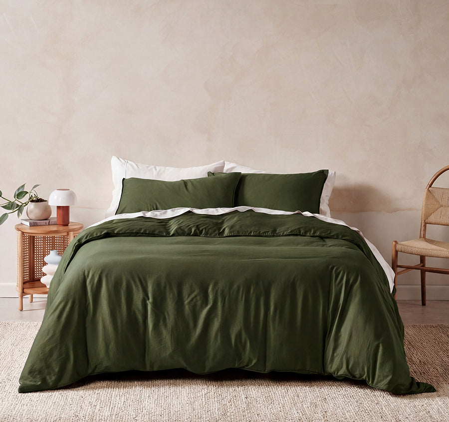 Surf Wash Range Quilt Cover Set Fern