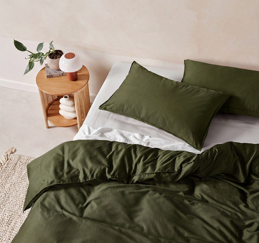 Surf Wash Range Quilt Cover Set Fern