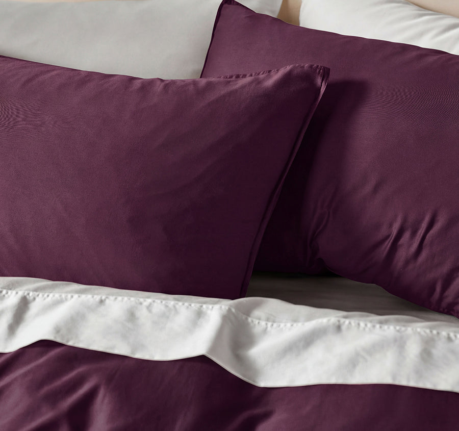 Surf Wash Range Quilt Cover Set Plum