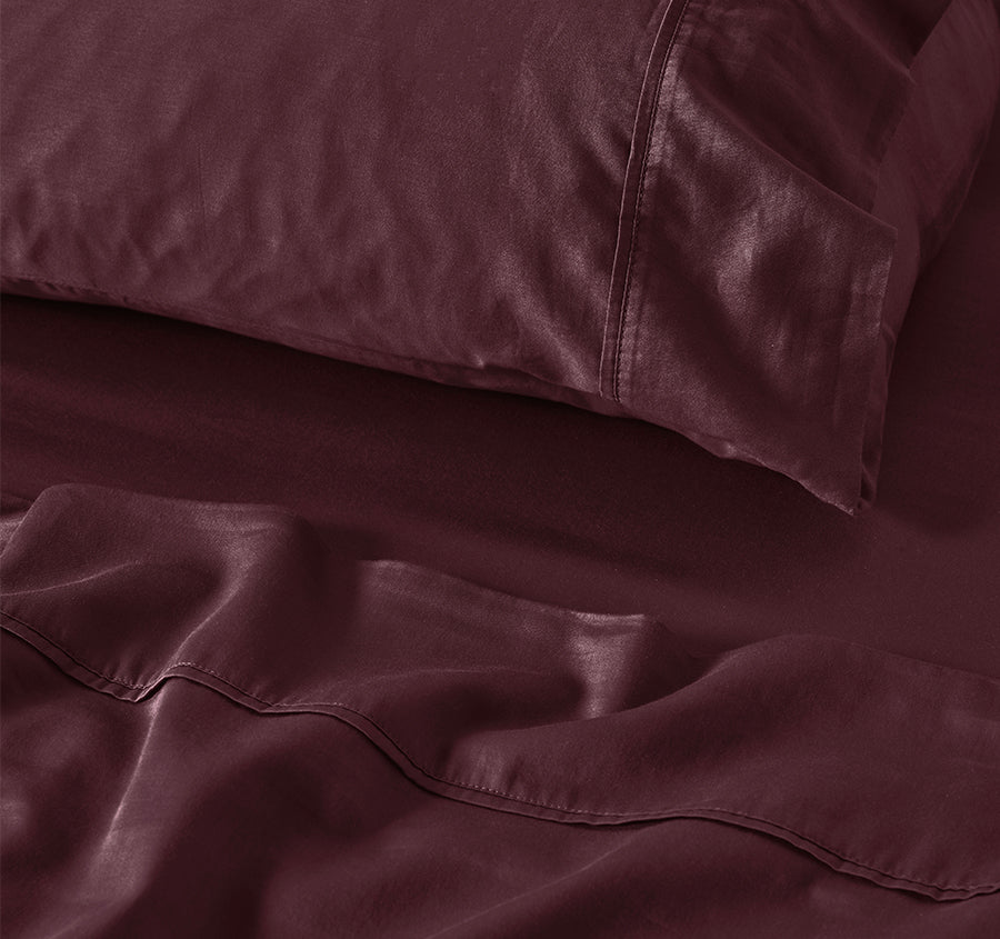 Surf Wash Mega Sheet Set Range Plum
