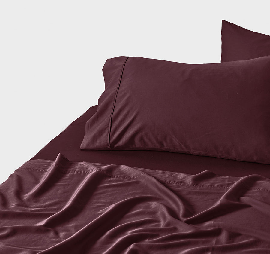 Surf Wash Mega Sheet Set Range Plum