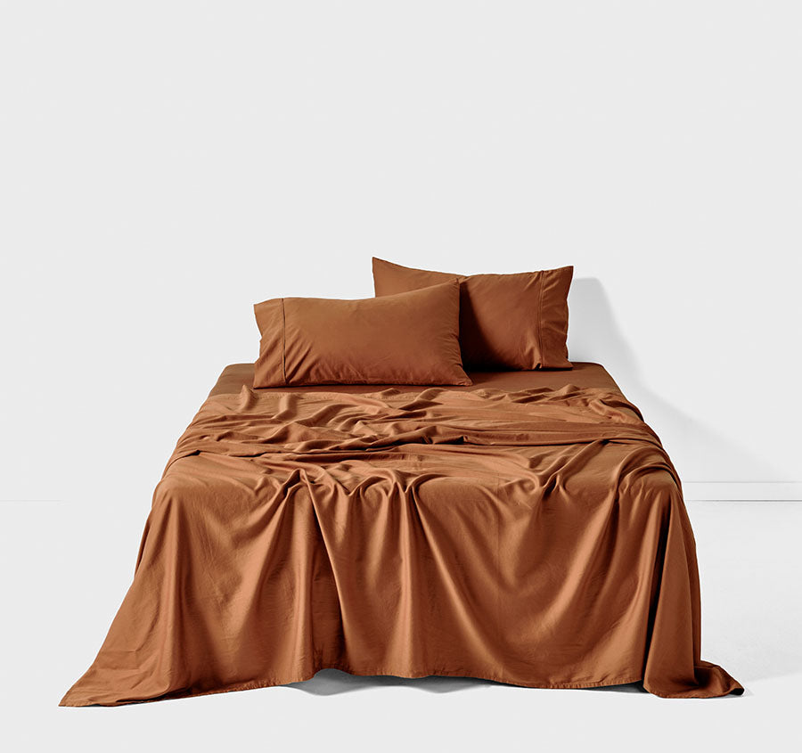 Surf Wash Mega Sheet Set Range Rust