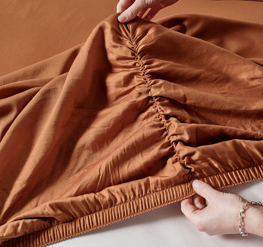 Surf Wash Mega Sheet Set Range Rust