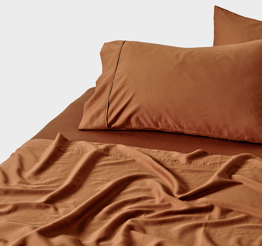 Surf Wash Mega Sheet Set Range Rust