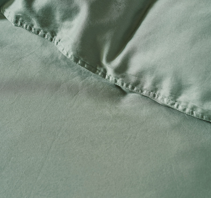Surf Wash Quilt Cover Set Range Seafoam