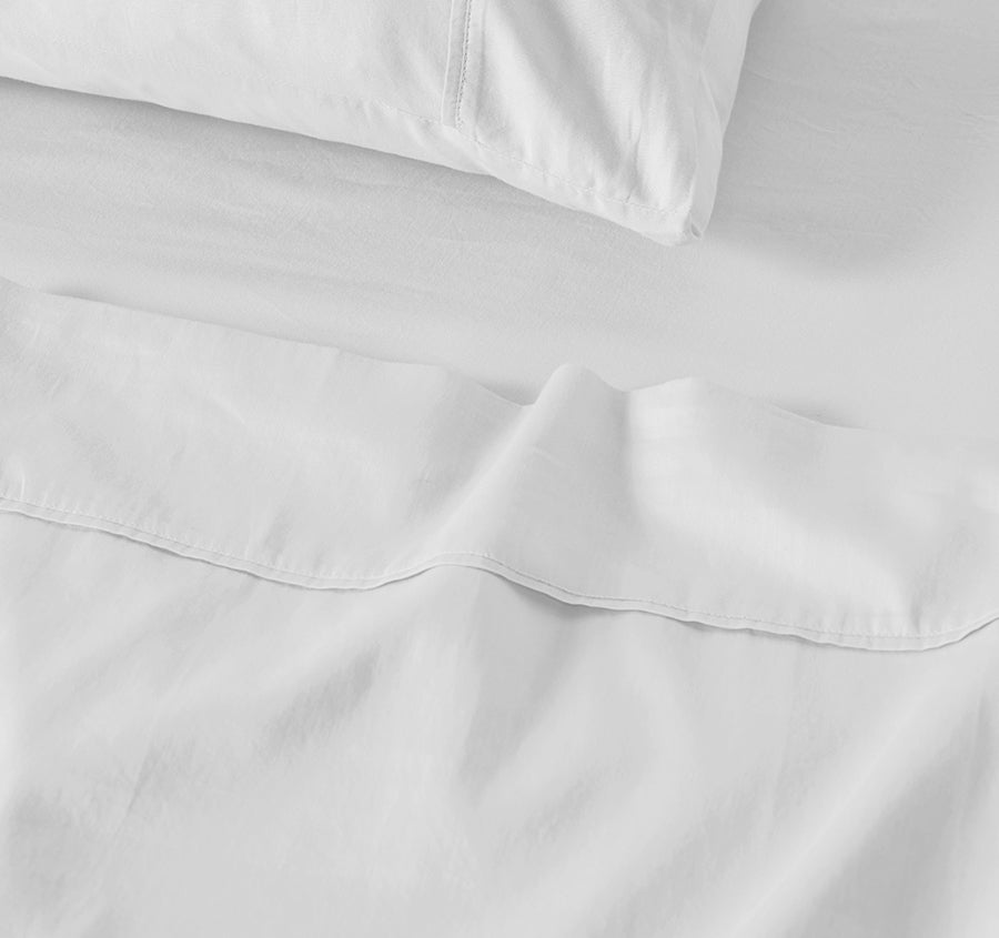 Surf Wash Quilt Cover Set Range White