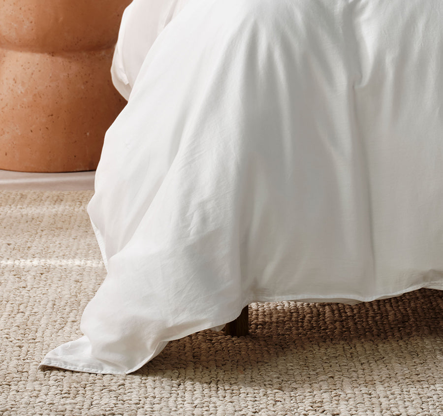 Surf Wash Quilt Cover Set Range White