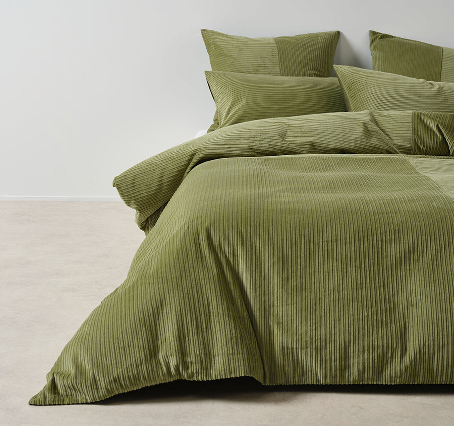 Tait Quilt Cover Set Range Basil