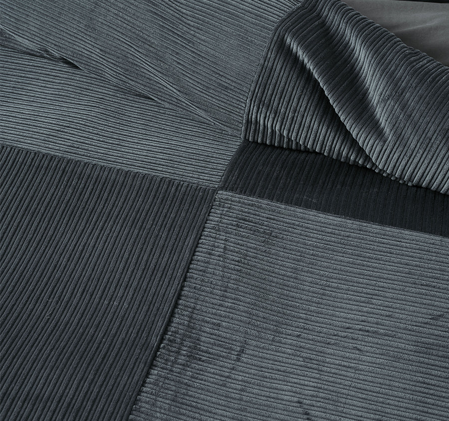 Tait Quilt Cover Set Range Bluestone