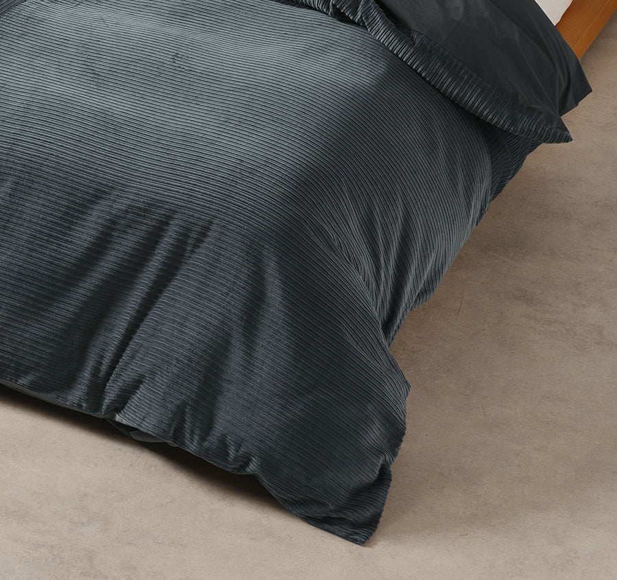 Tait Quilt Cover Set Range Bluestone