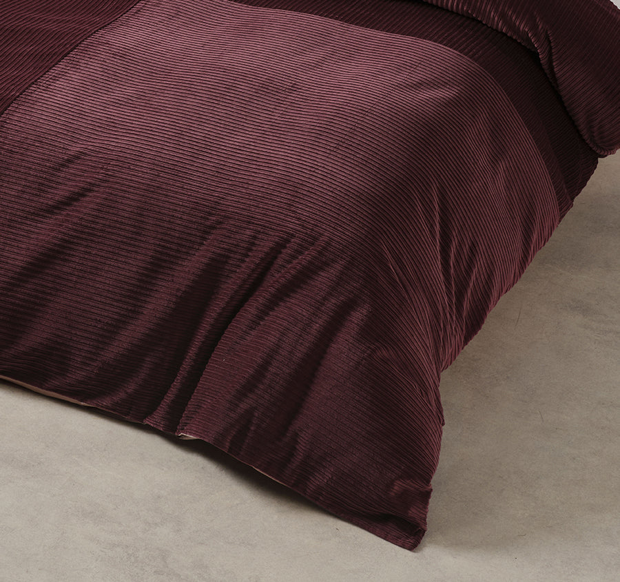 Tait Quilt Cover Set Range Plum