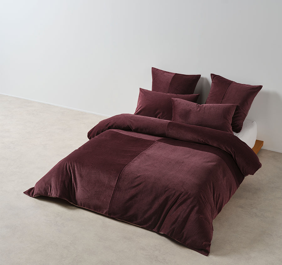 Tait Quilt Cover Set Range Plum