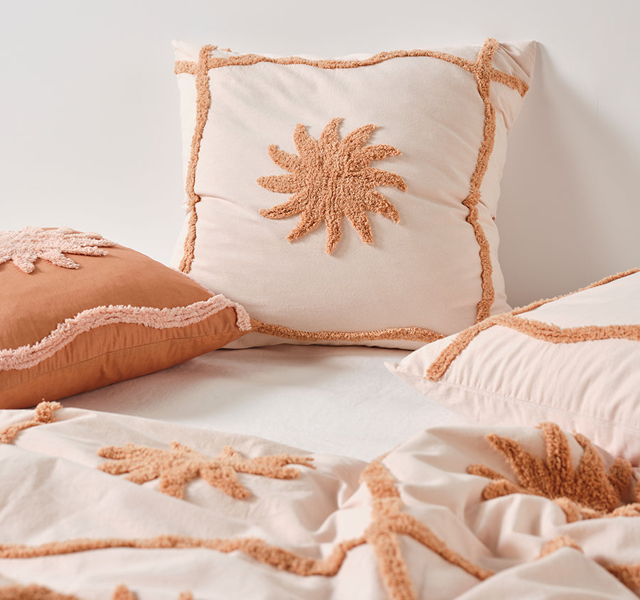 Tangier European Pillowcase Clay