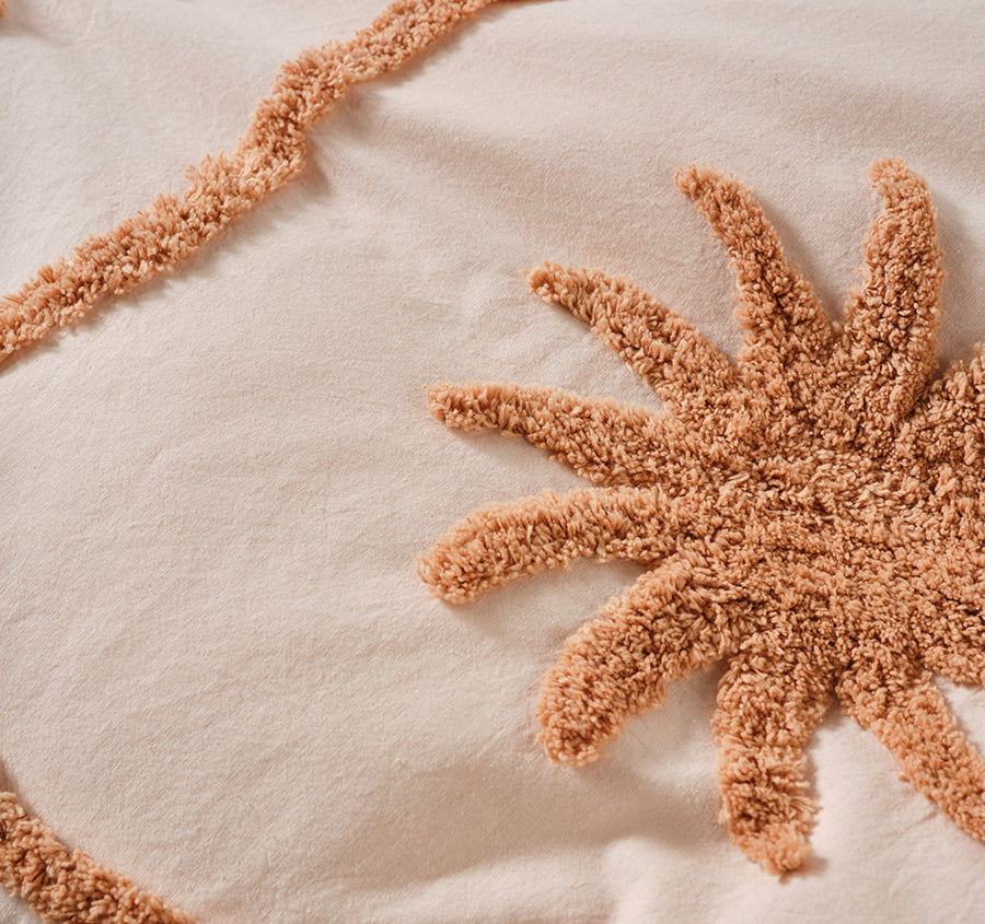 Tangier Quilt Cover Set Range Clay